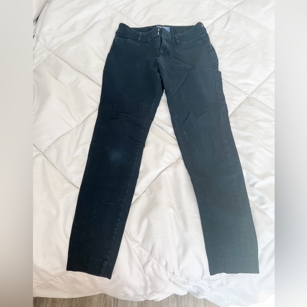Black Old Navy Mid Rise Pixie Skinny Ankle Pants